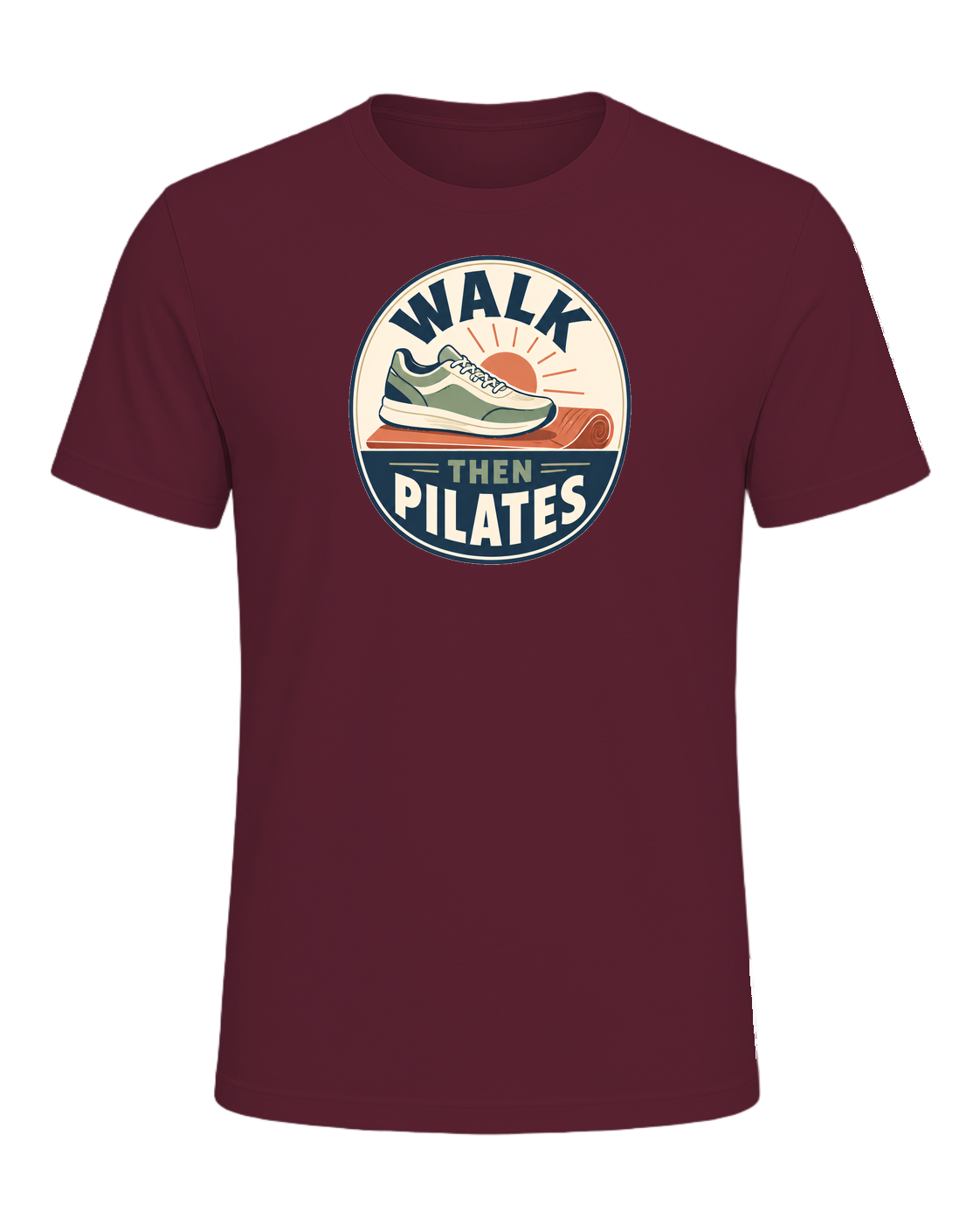 WALK THEN PILATES — Maroon