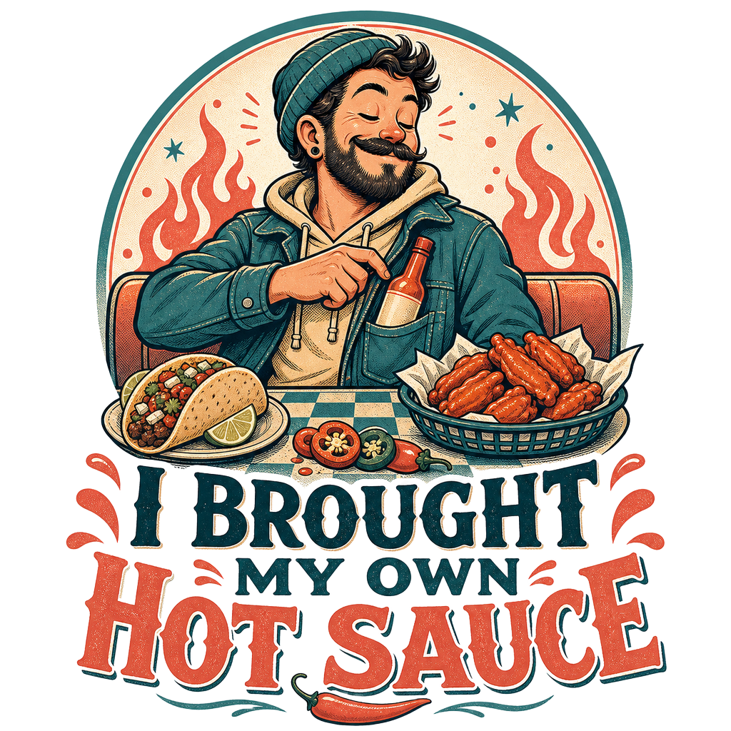 I BROUGHT MY OWN HOT SAUCE