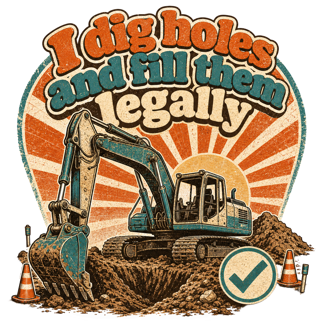 I dig holes and fill them legally