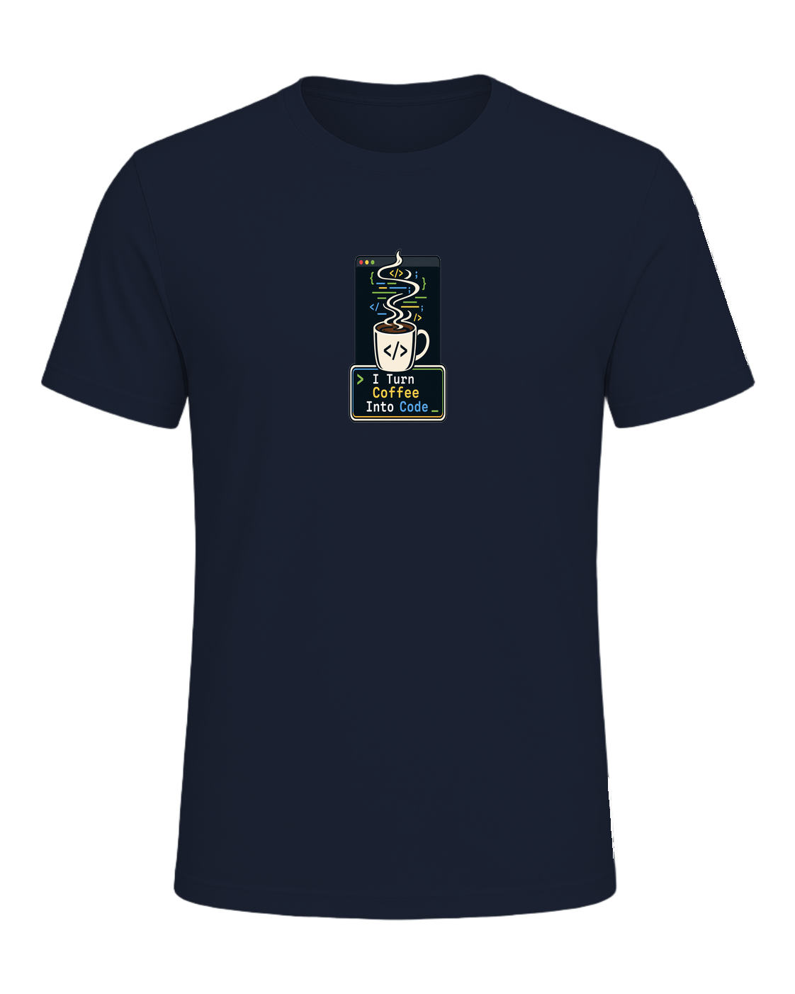 Coffee + Programmer — Navy