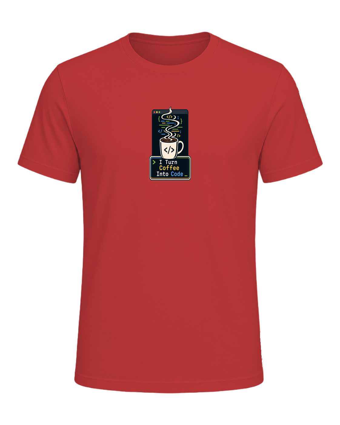 Coffee + Programmer — Red