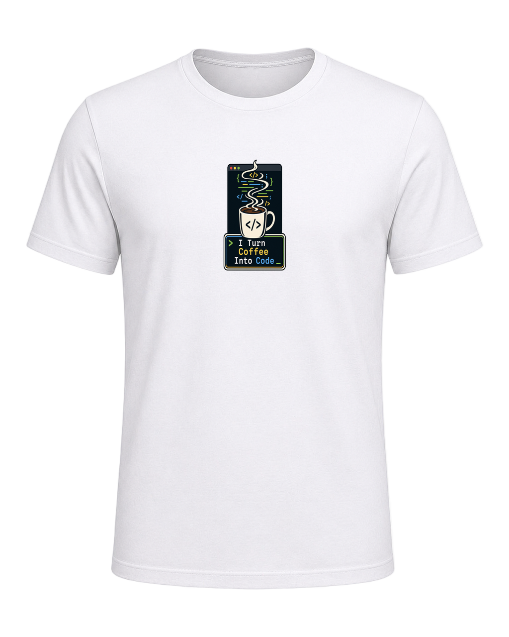 Coffee + Programmer — White
