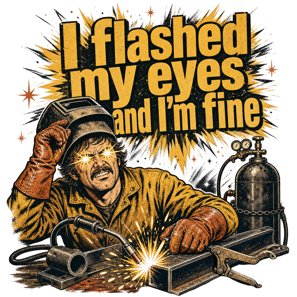 I flashed my eyes and I'm fine