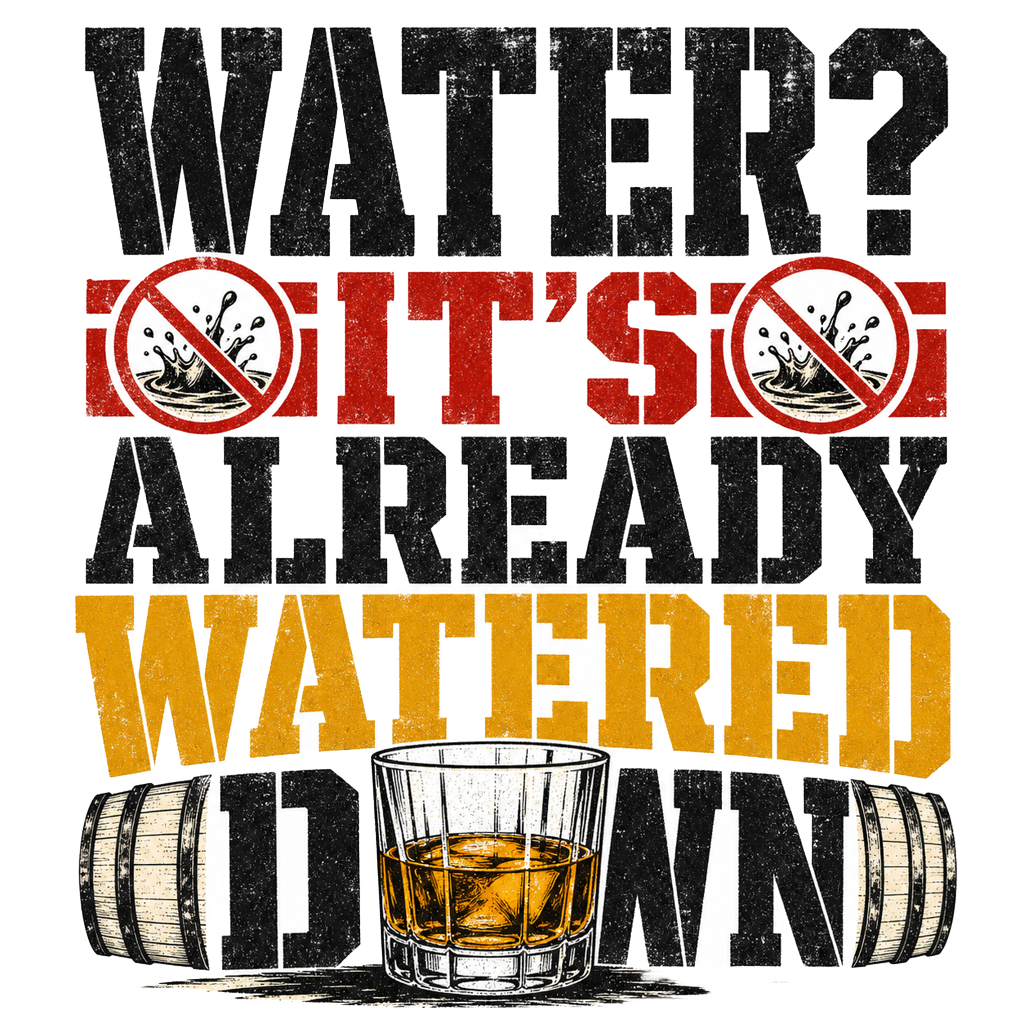 WATER? IT'S ALREADY WATERED DOWN