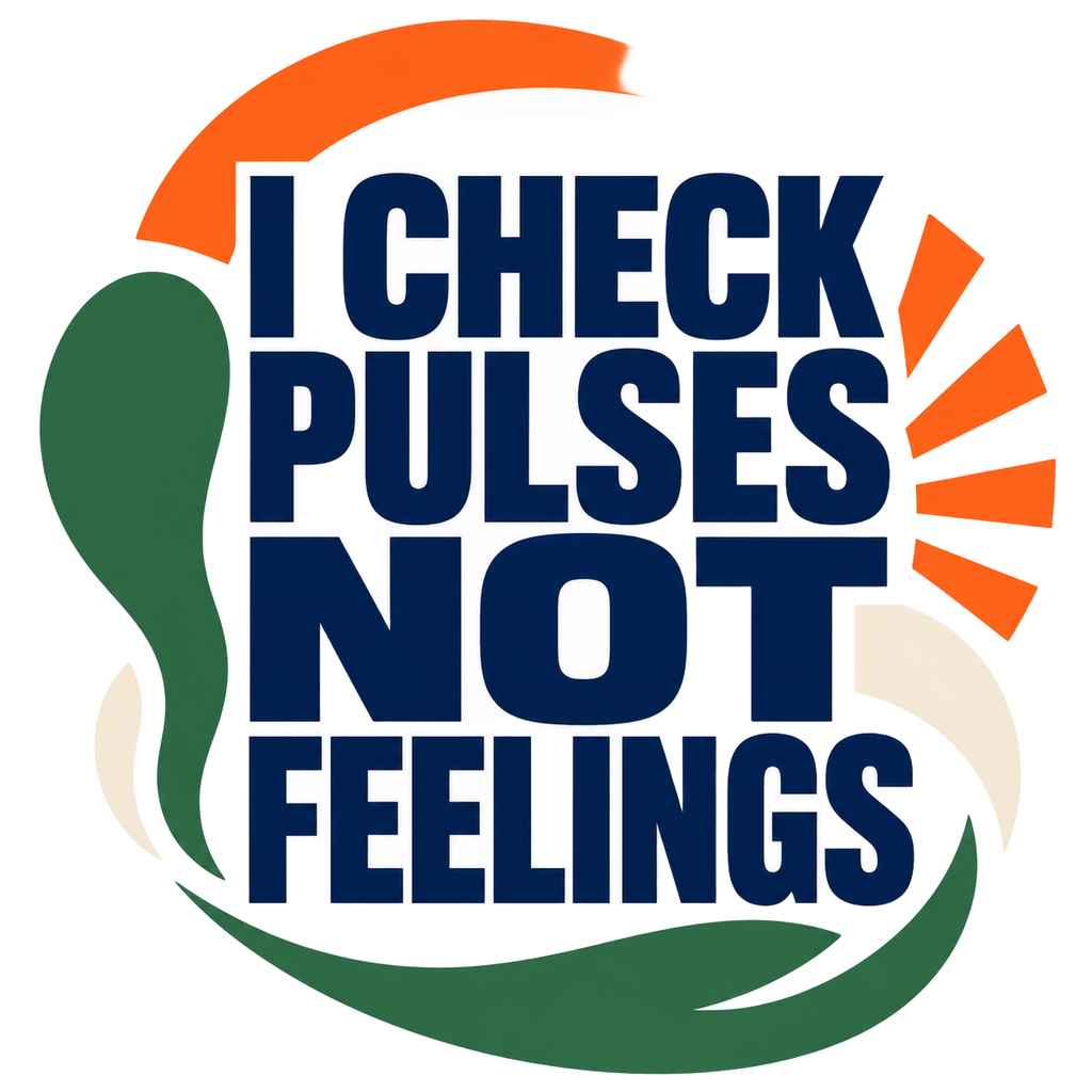 I CHECK PULSES NOT FEELINGS