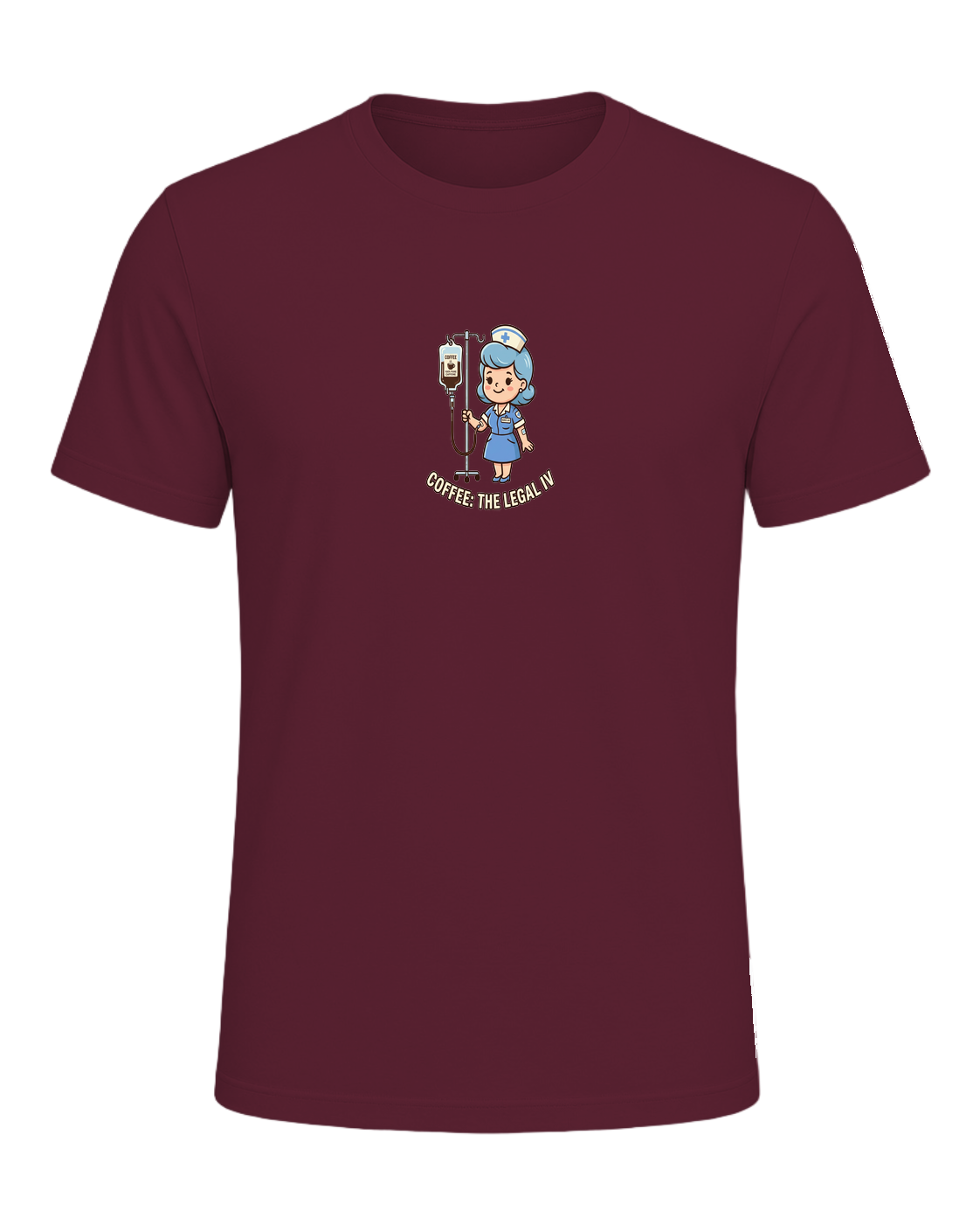 Nurse + Coffee — Maroon