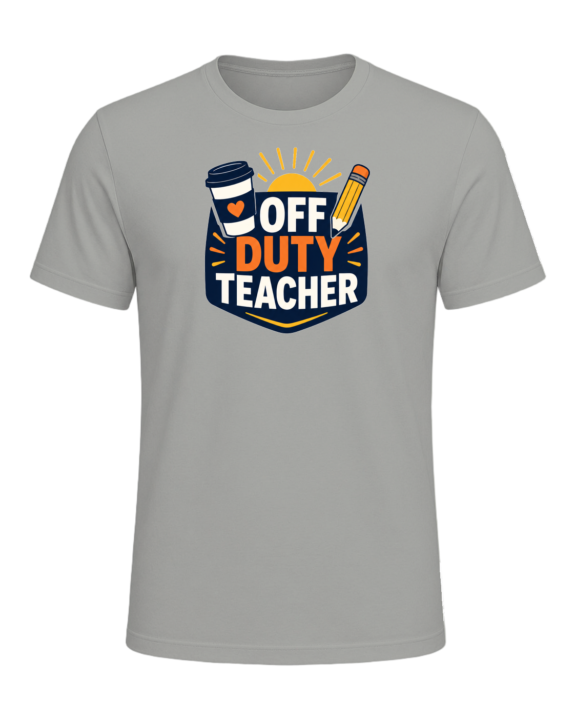 OFF DUTY TEACHER — Gray