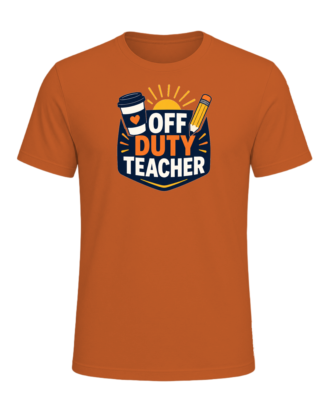 OFF DUTY TEACHER — Orange