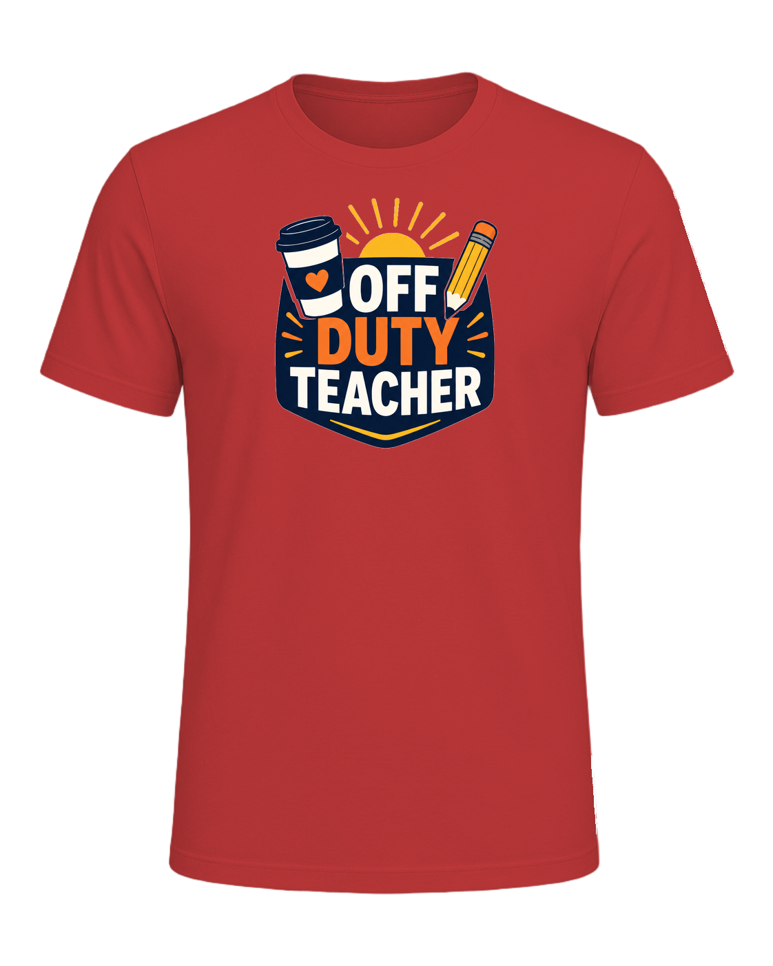OFF DUTY TEACHER — Red