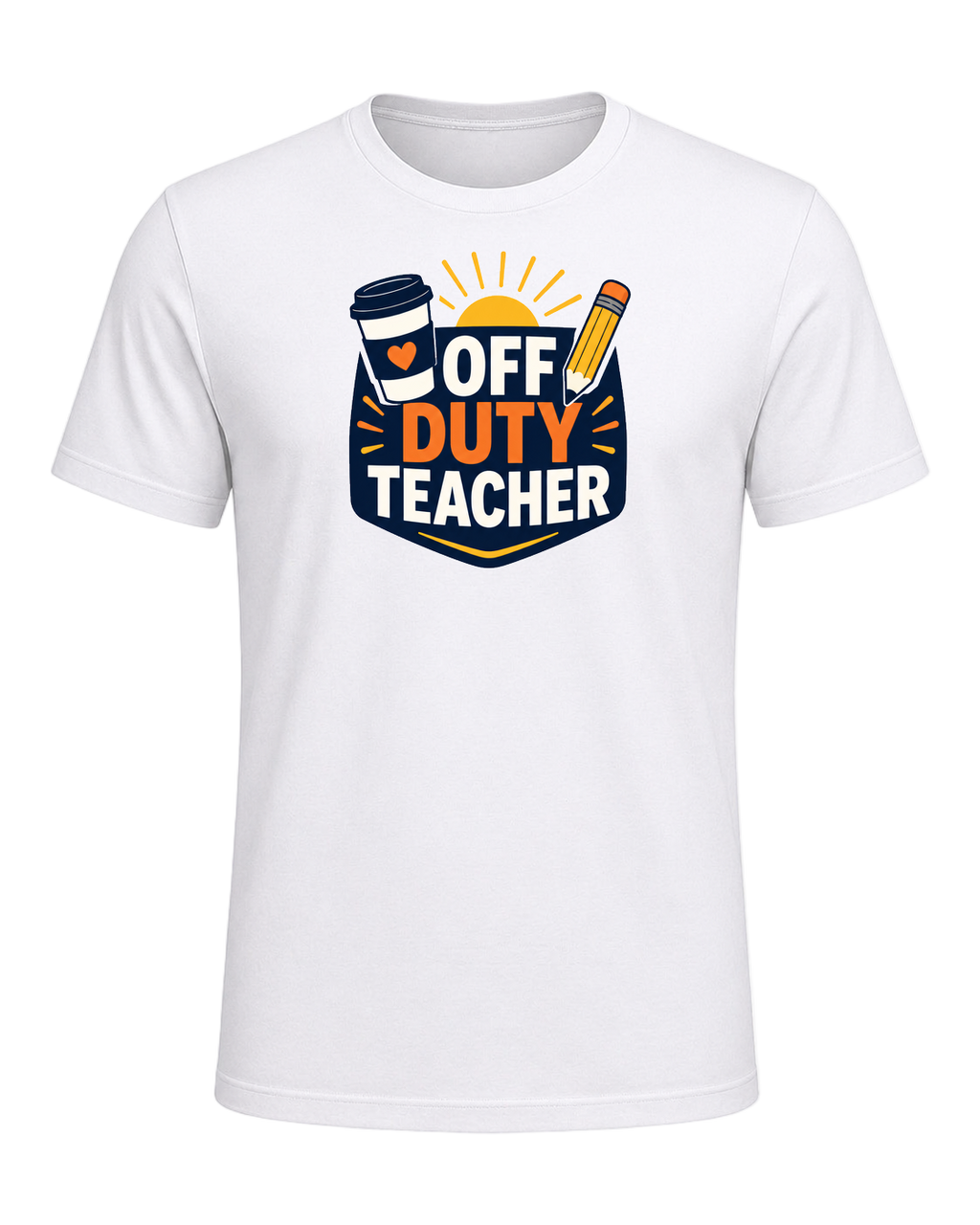 OFF DUTY TEACHER — White