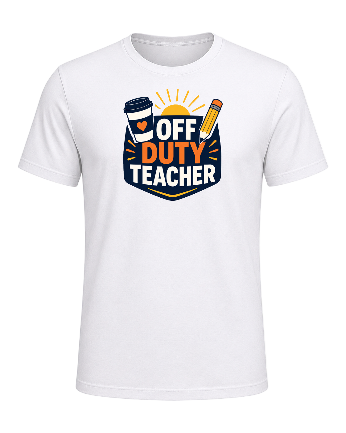 OFF DUTY TEACHER — White