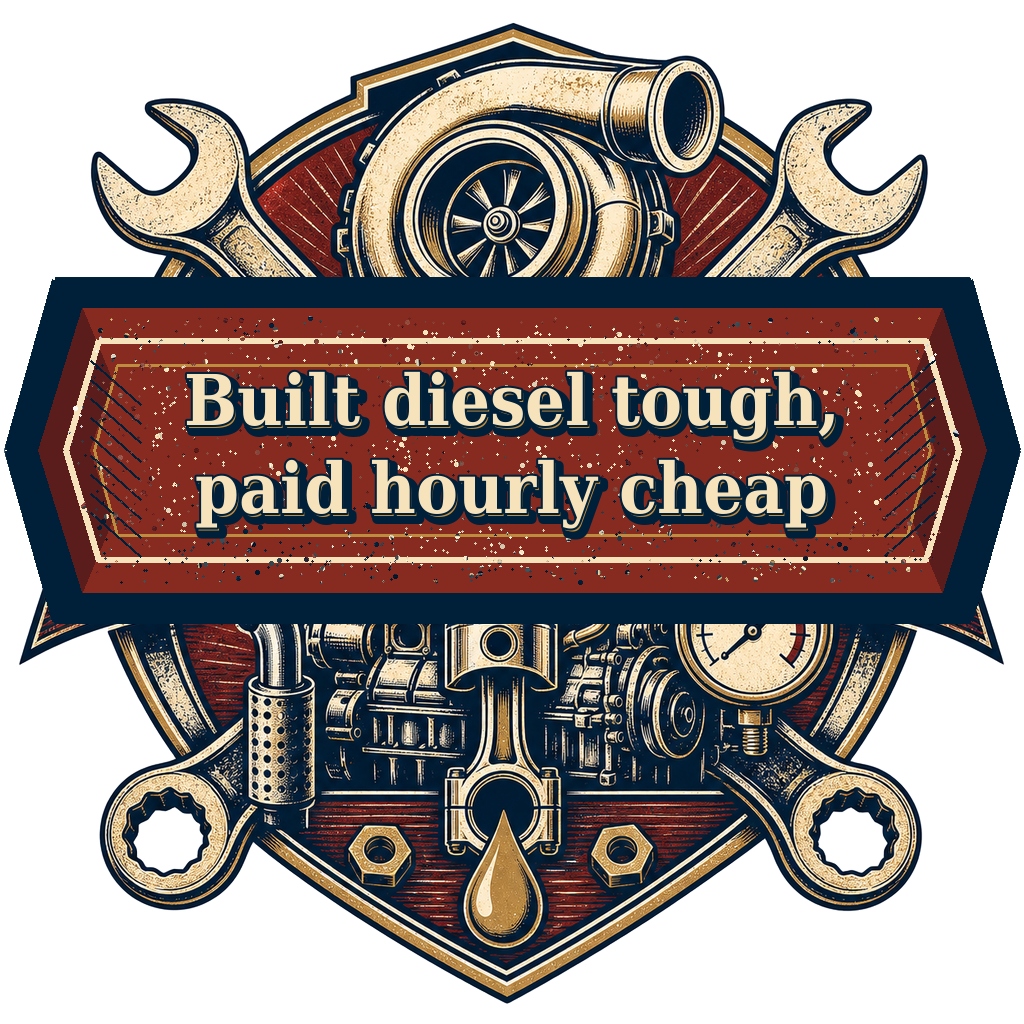 Built diesel tough, paid hourly cheap