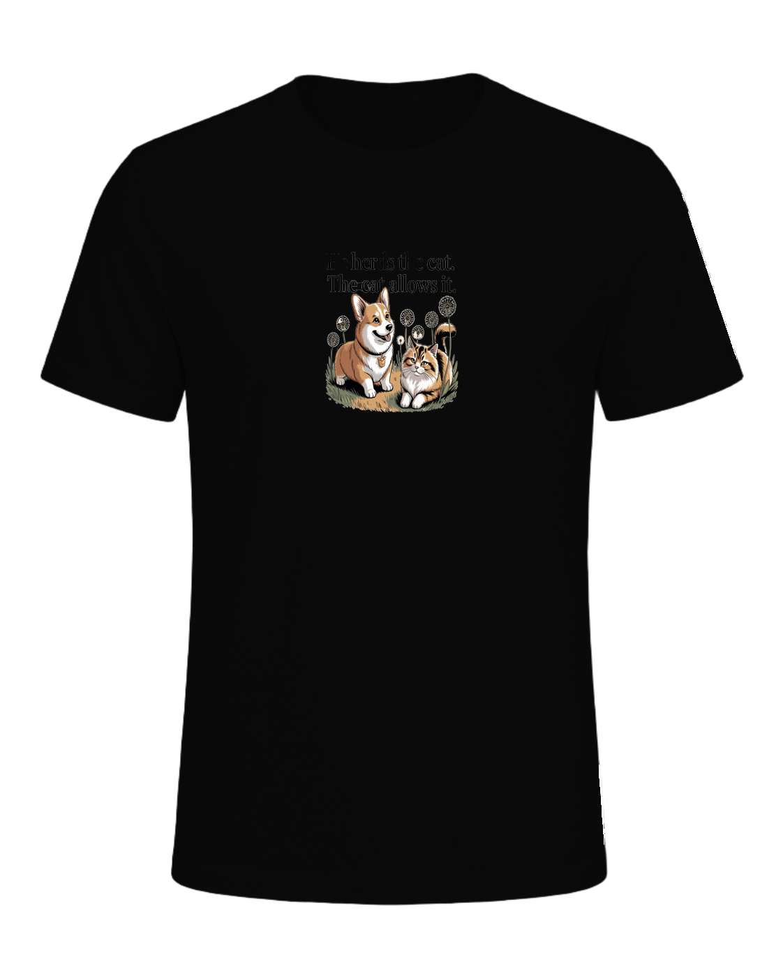 He Herds the Cat. The Cat Allows It. — Black