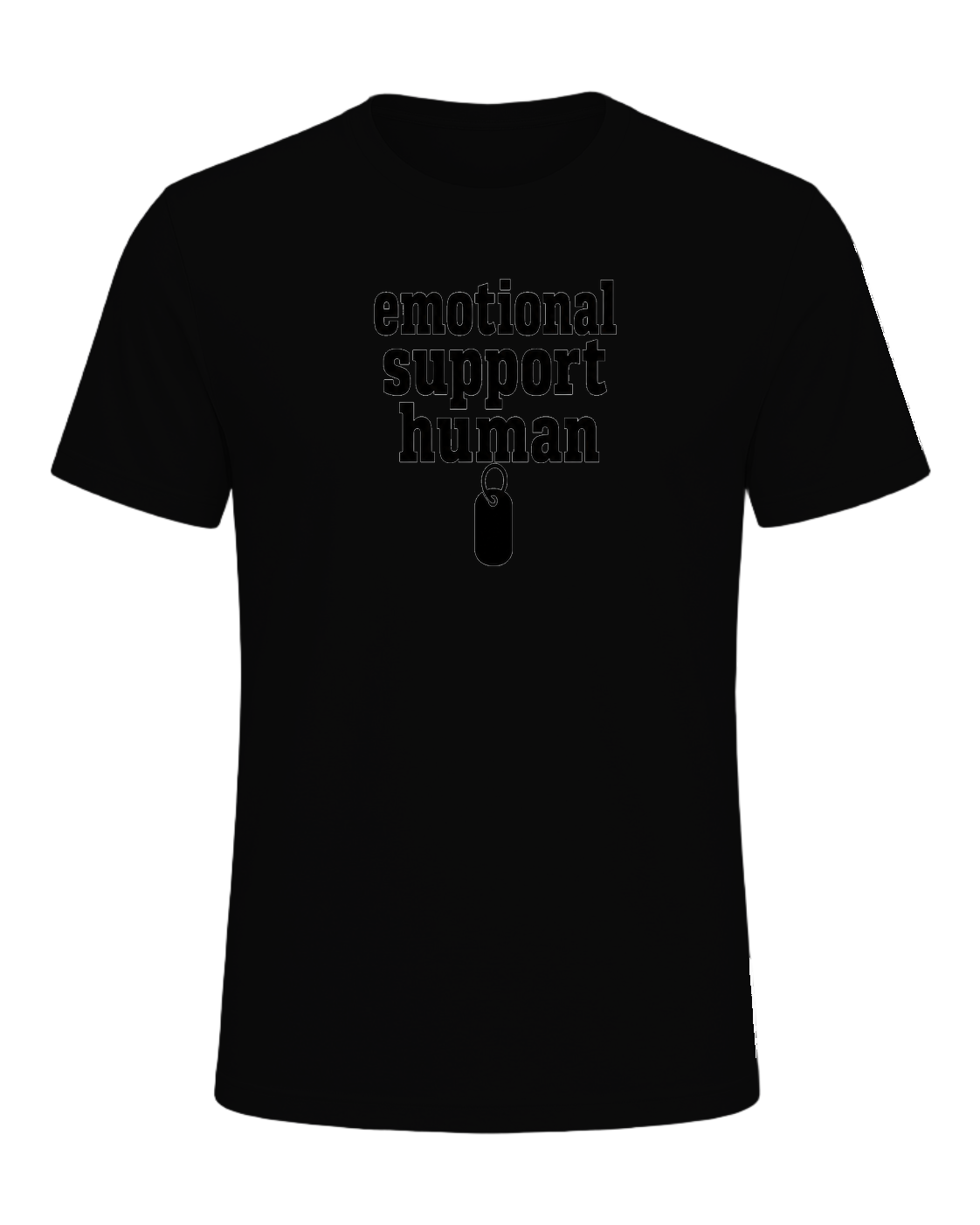 emotional support human — Black