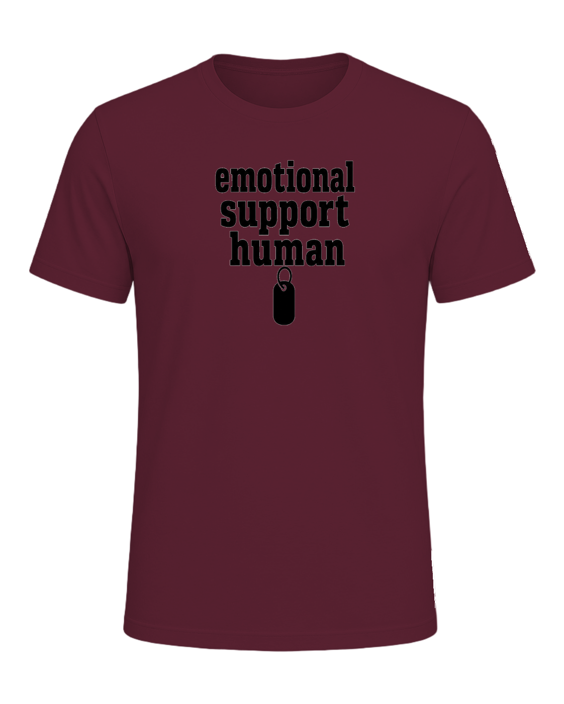 emotional support human — Maroon