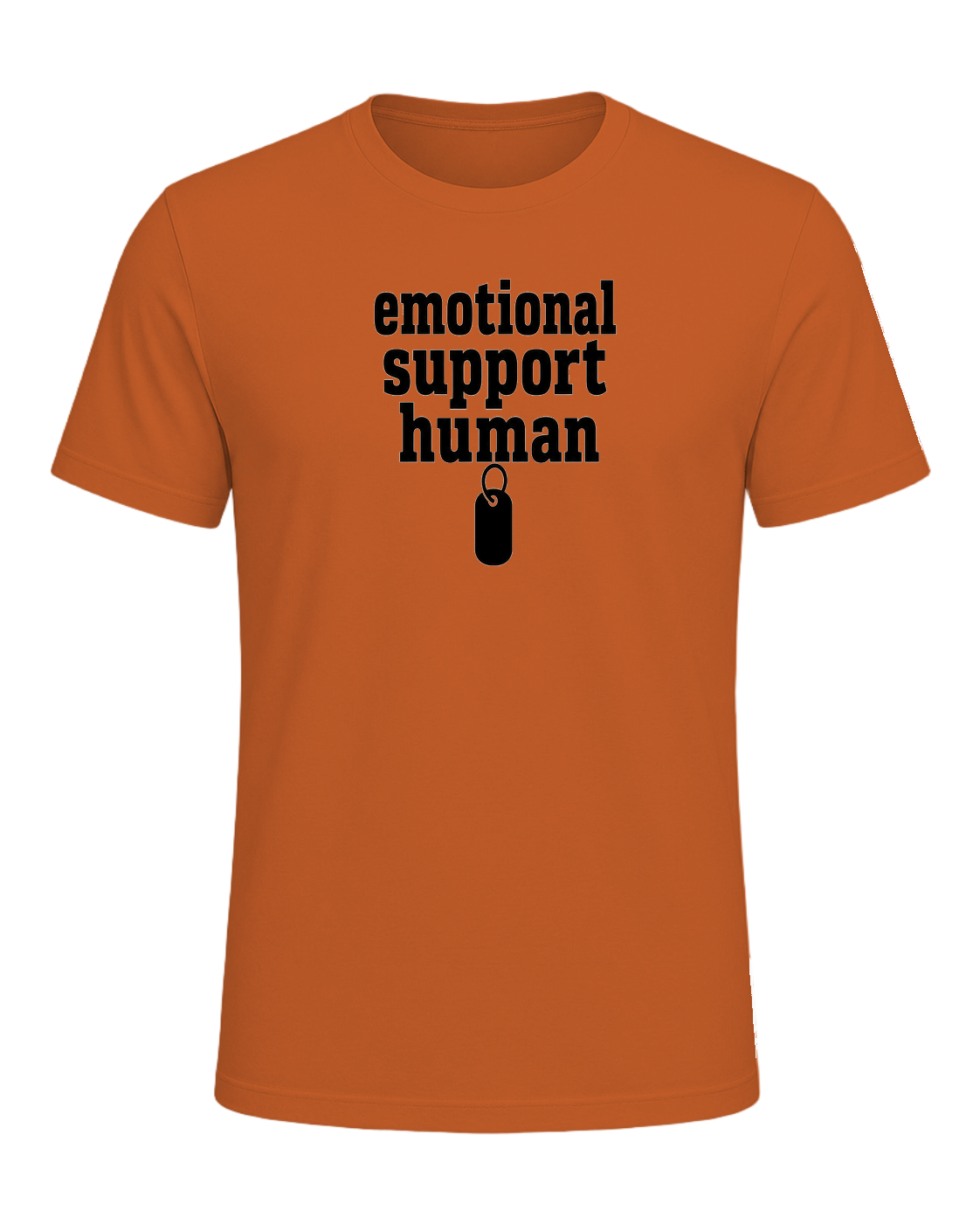 emotional support human — Orange