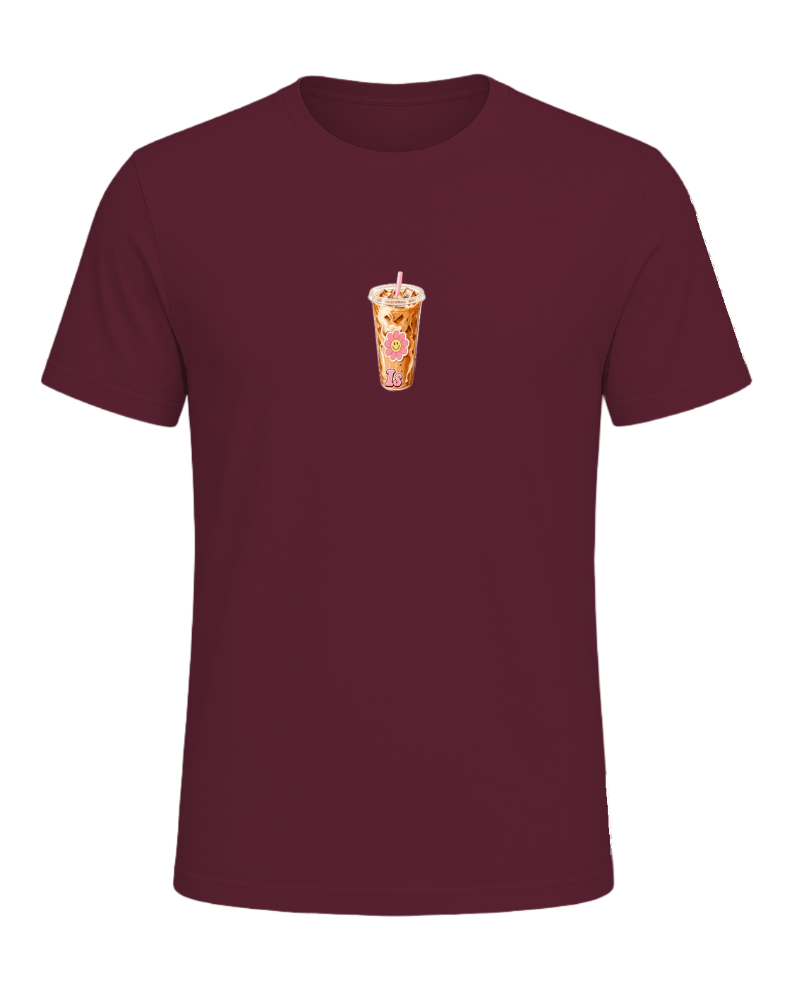 Iced Coffee Aesthetic — Maroon