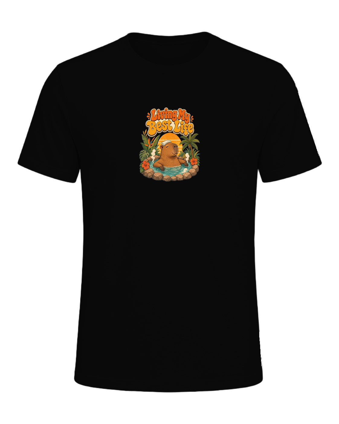 Capybara Chill Vibes — Black