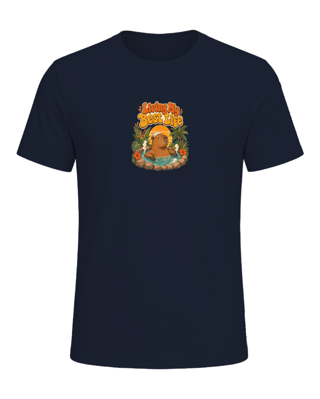 Capybara Chill Vibes — Navy