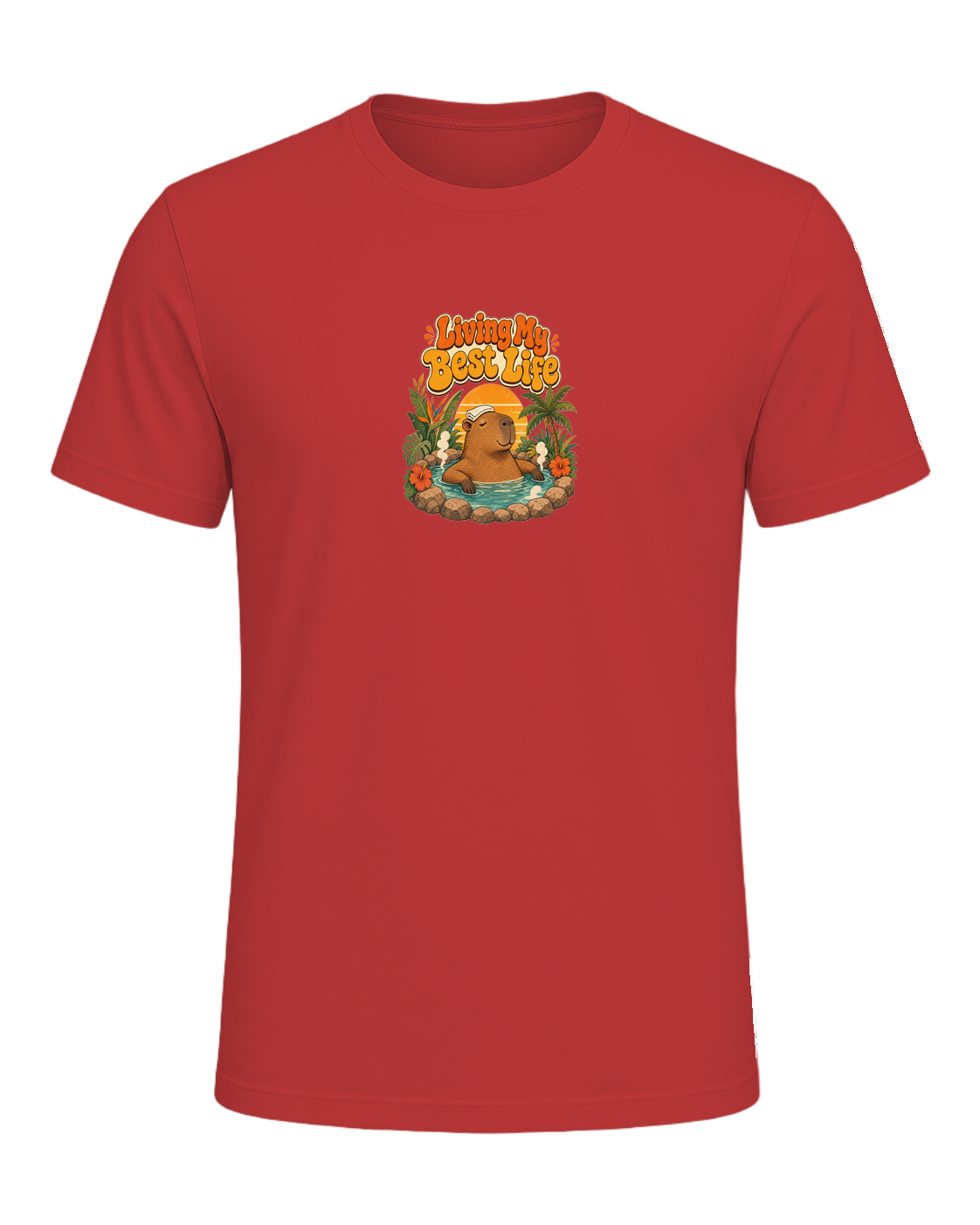 Capybara Chill Vibes — Red