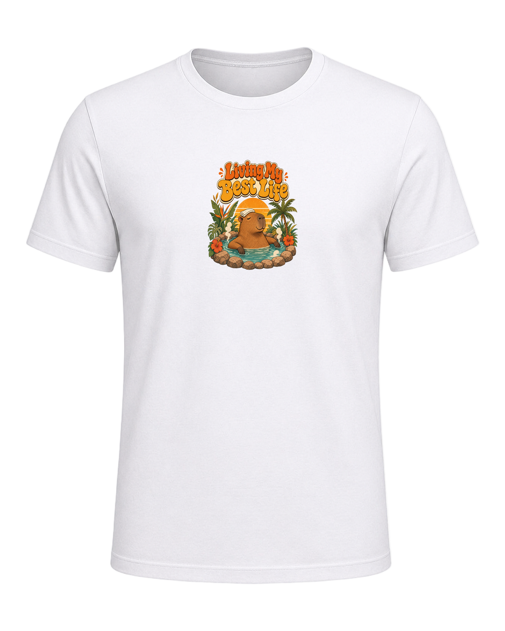 Capybara Chill Vibes — White