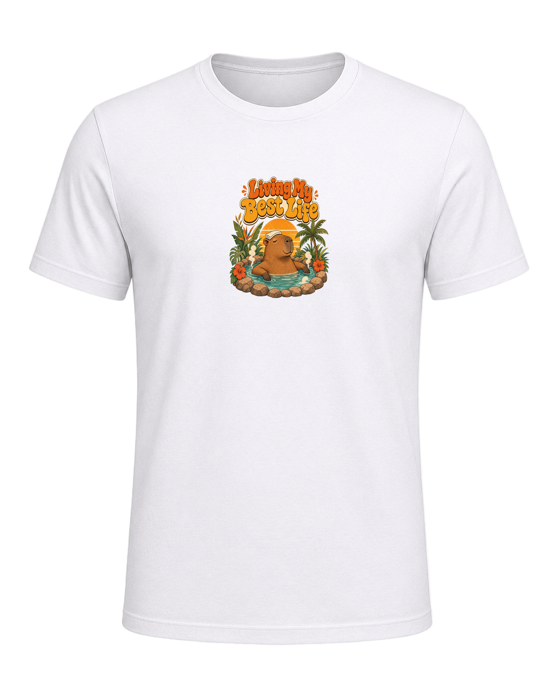 Capybara Chill Vibes — White