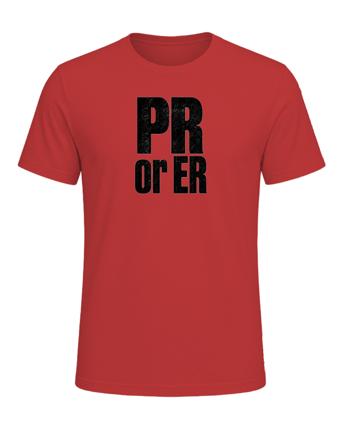 PR or ER — Red