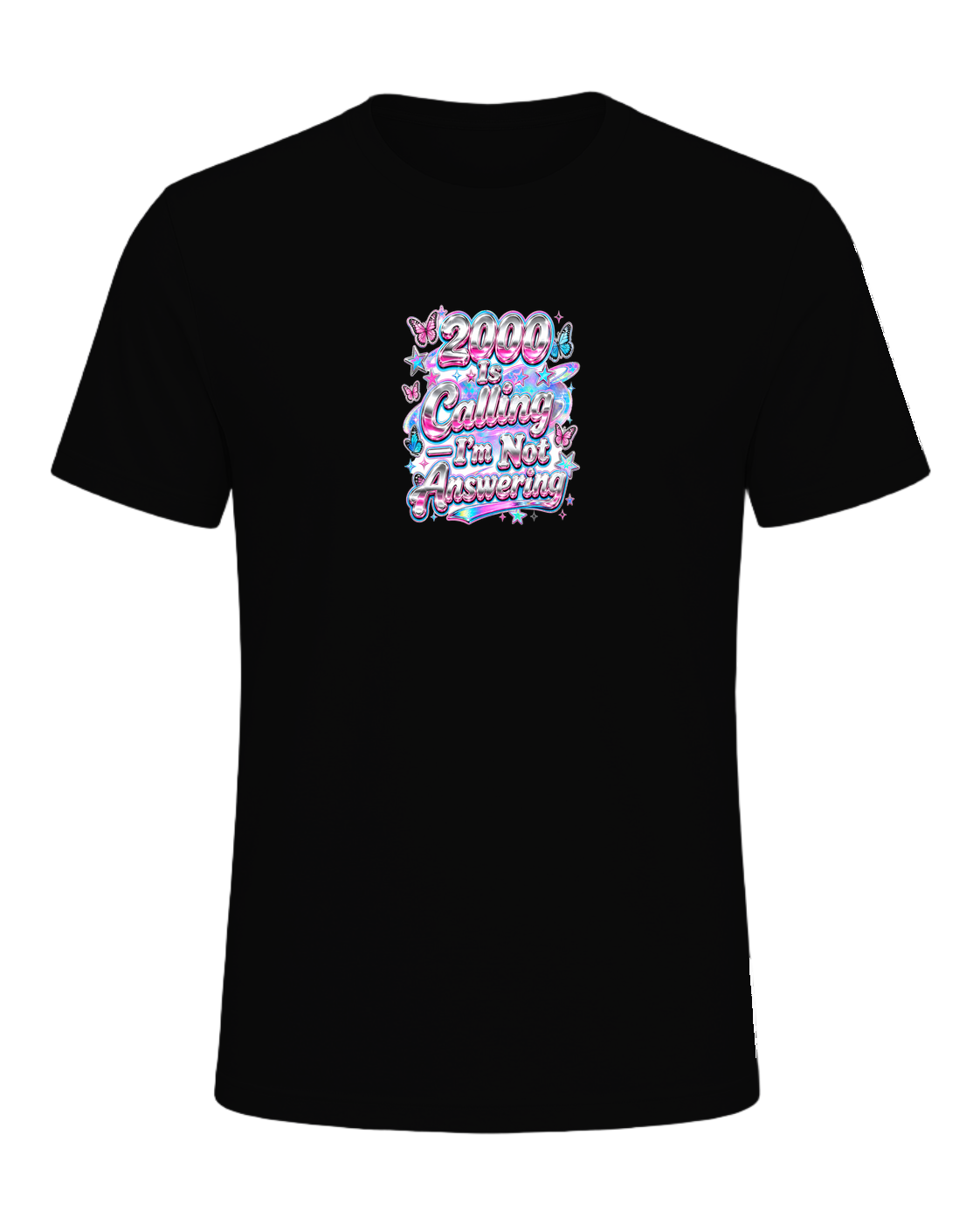 Y2K Chrome Style — Black