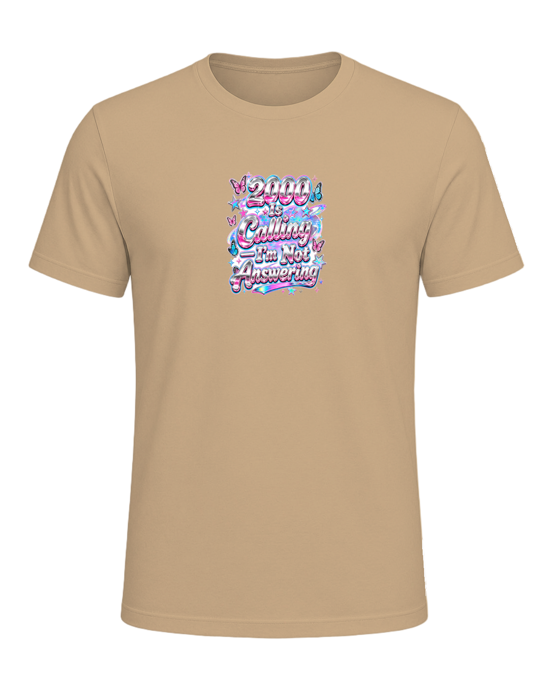 Y2K Chrome Style — Tan