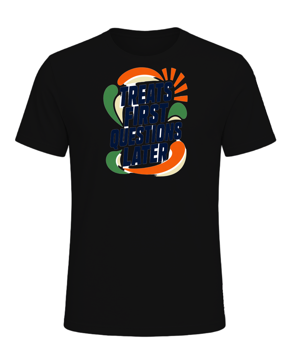 TREATS FIRST QUESTIONS LATER — Vintage Black