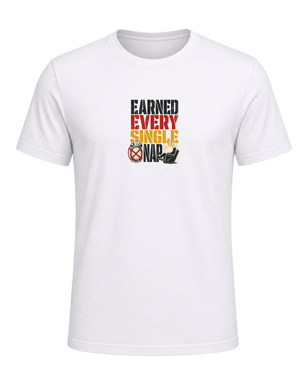 Earned every single nap — White