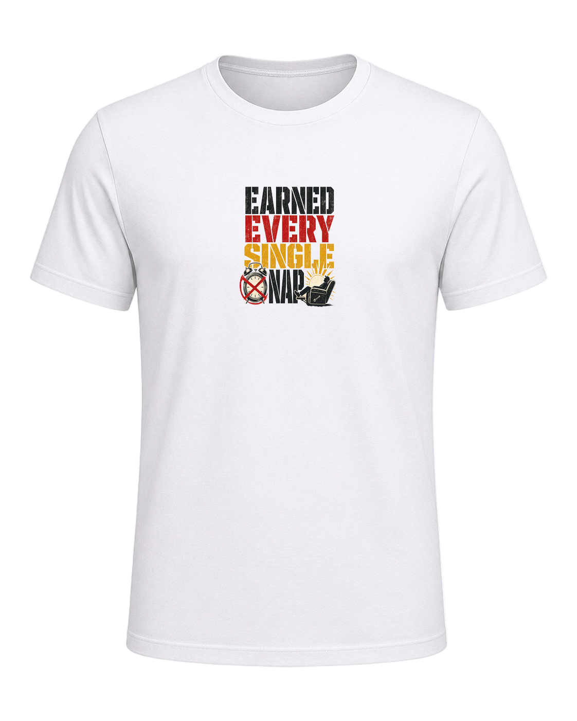 Earned every single nap — White