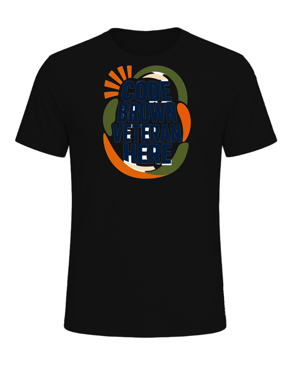 CODE BROWN VETERAN HERE — Vintage Black