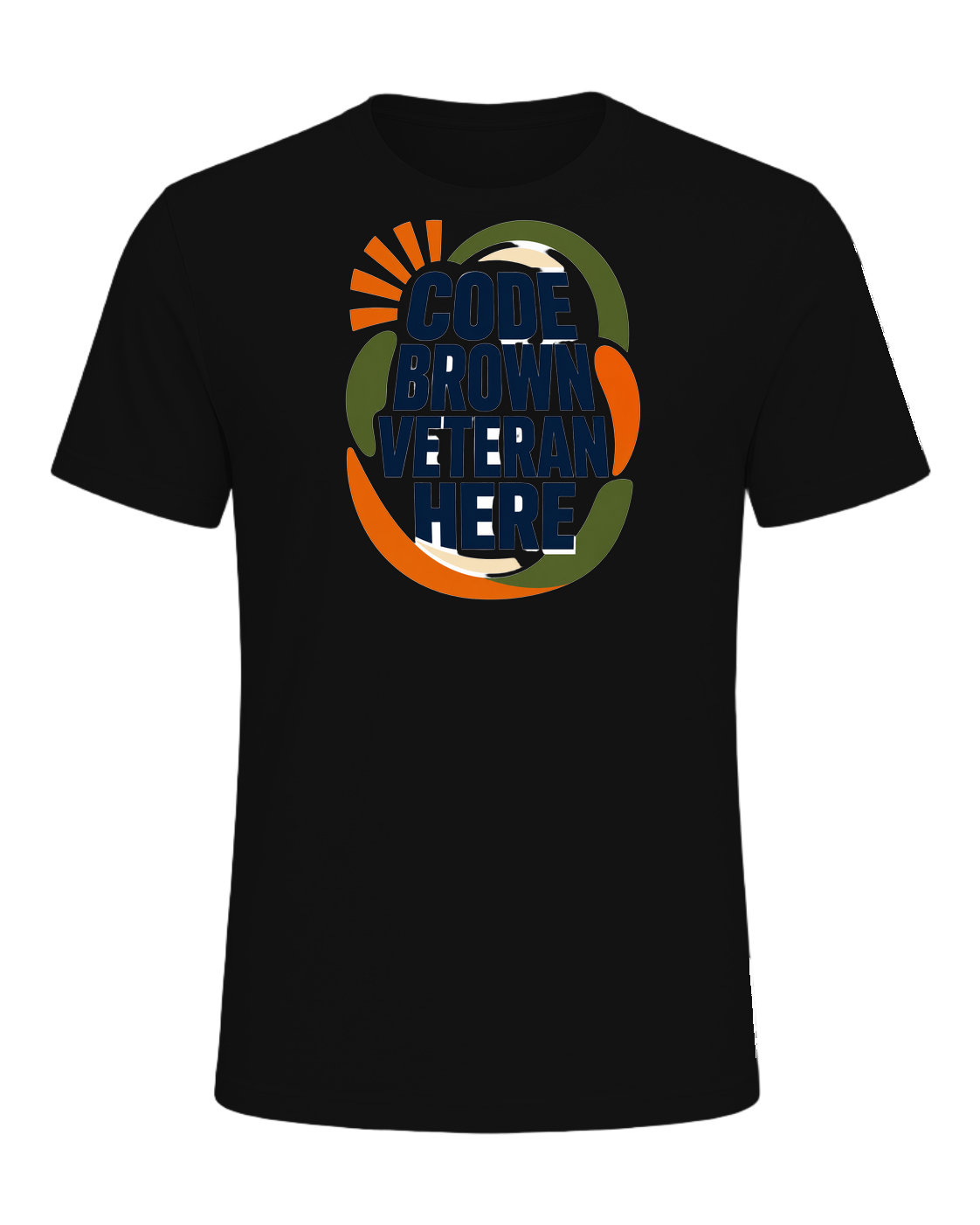 CODE BROWN VETERAN HERE — Vintage Black