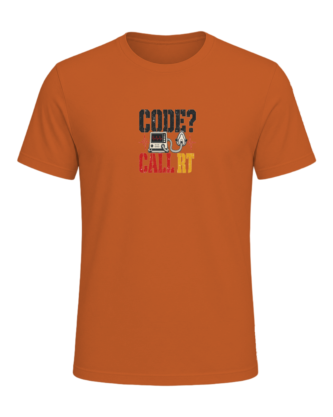 CODE? CALL RT. — Orange