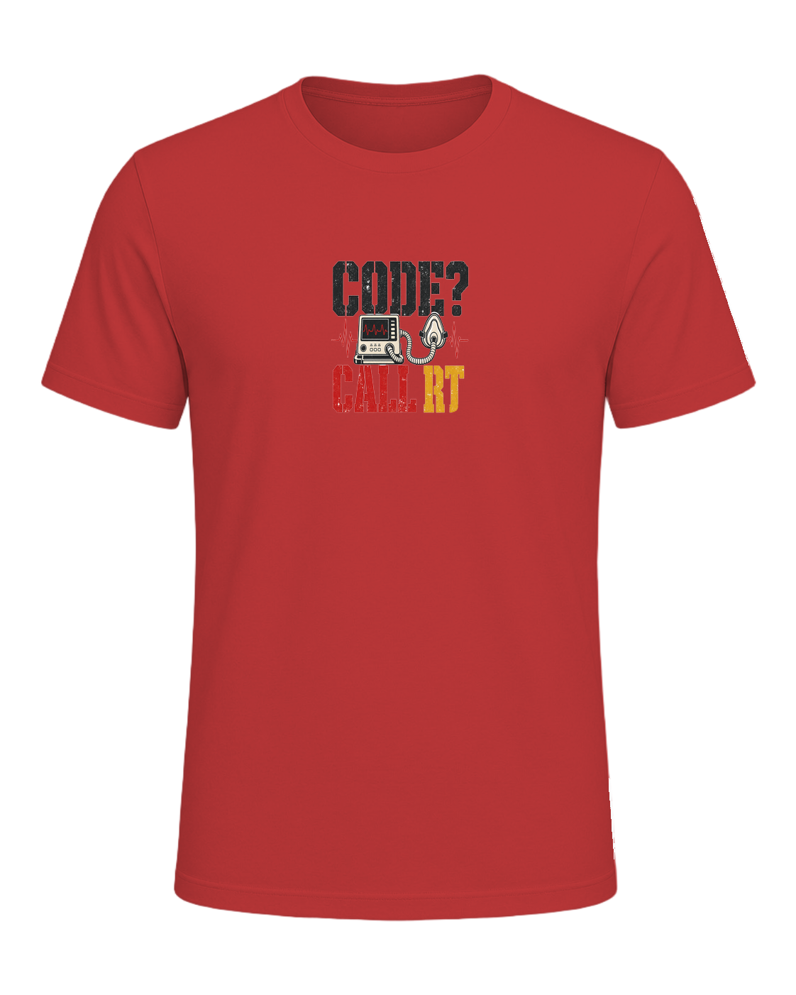 CODE? CALL RT. — Red