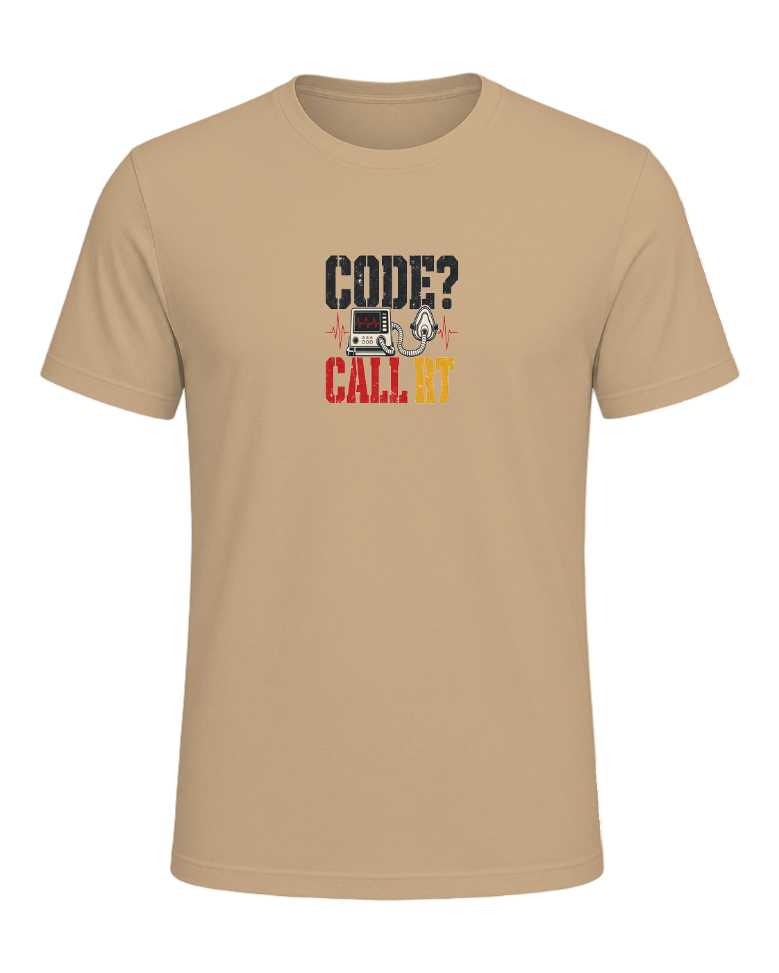 CODE? CALL RT. — Tan