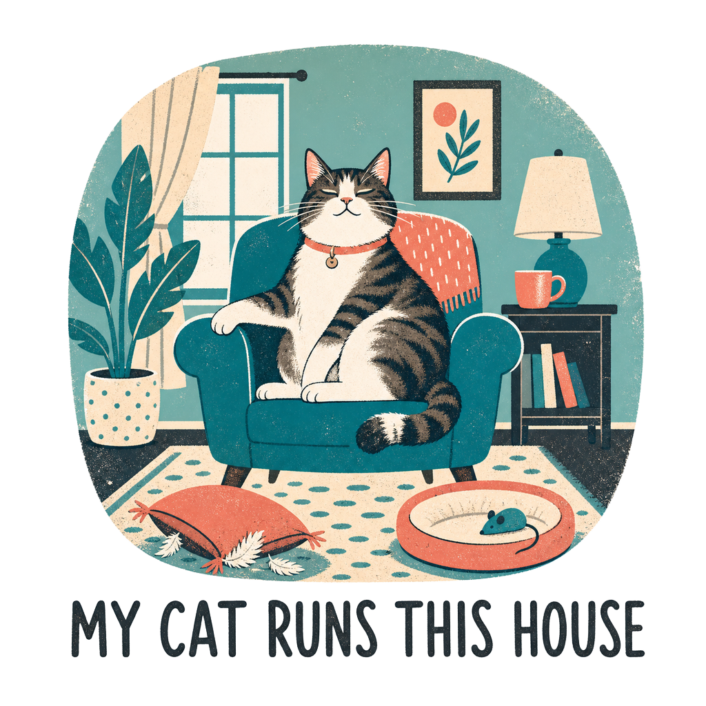 MY CAT RUNS THIS HOUSE