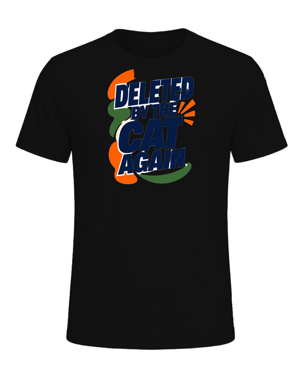 DELETED BY THE CAT AGAIN — Vintage Black