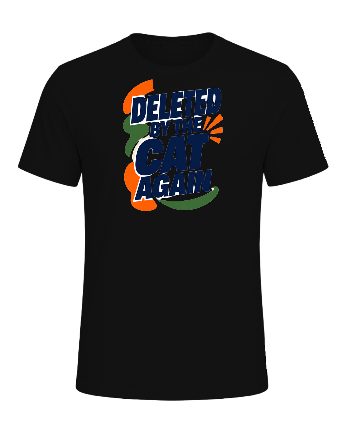 DELETED BY THE CAT AGAIN — Vintage Black