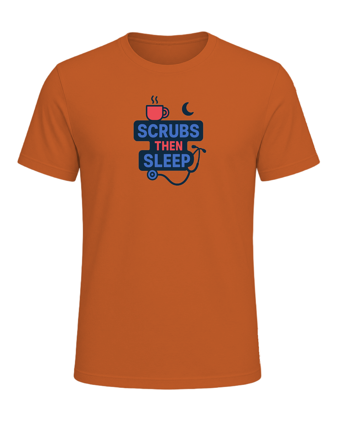 SCRUBS THEN SLEEP — Orange