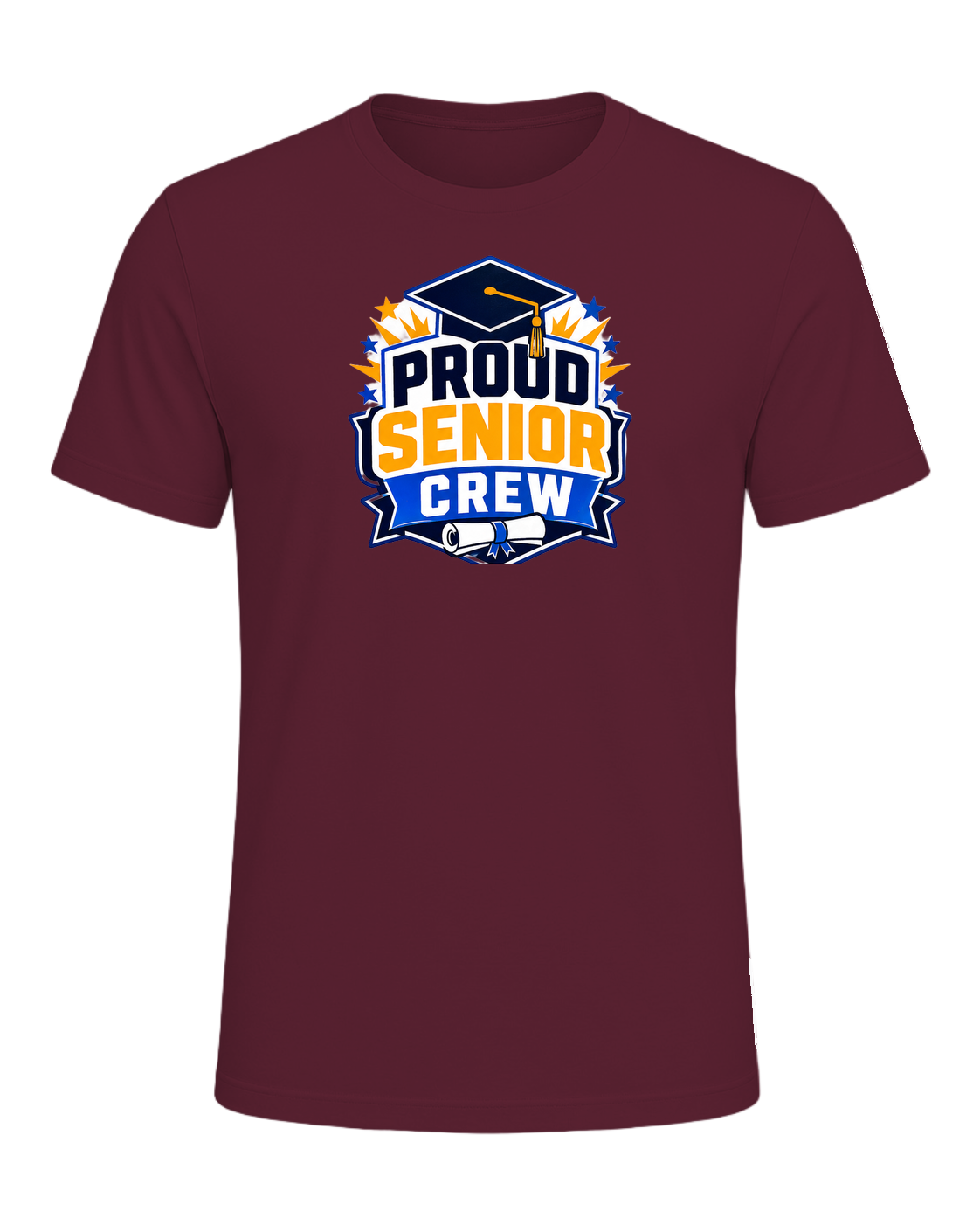 PROUD SENIOR CREW — Maroon