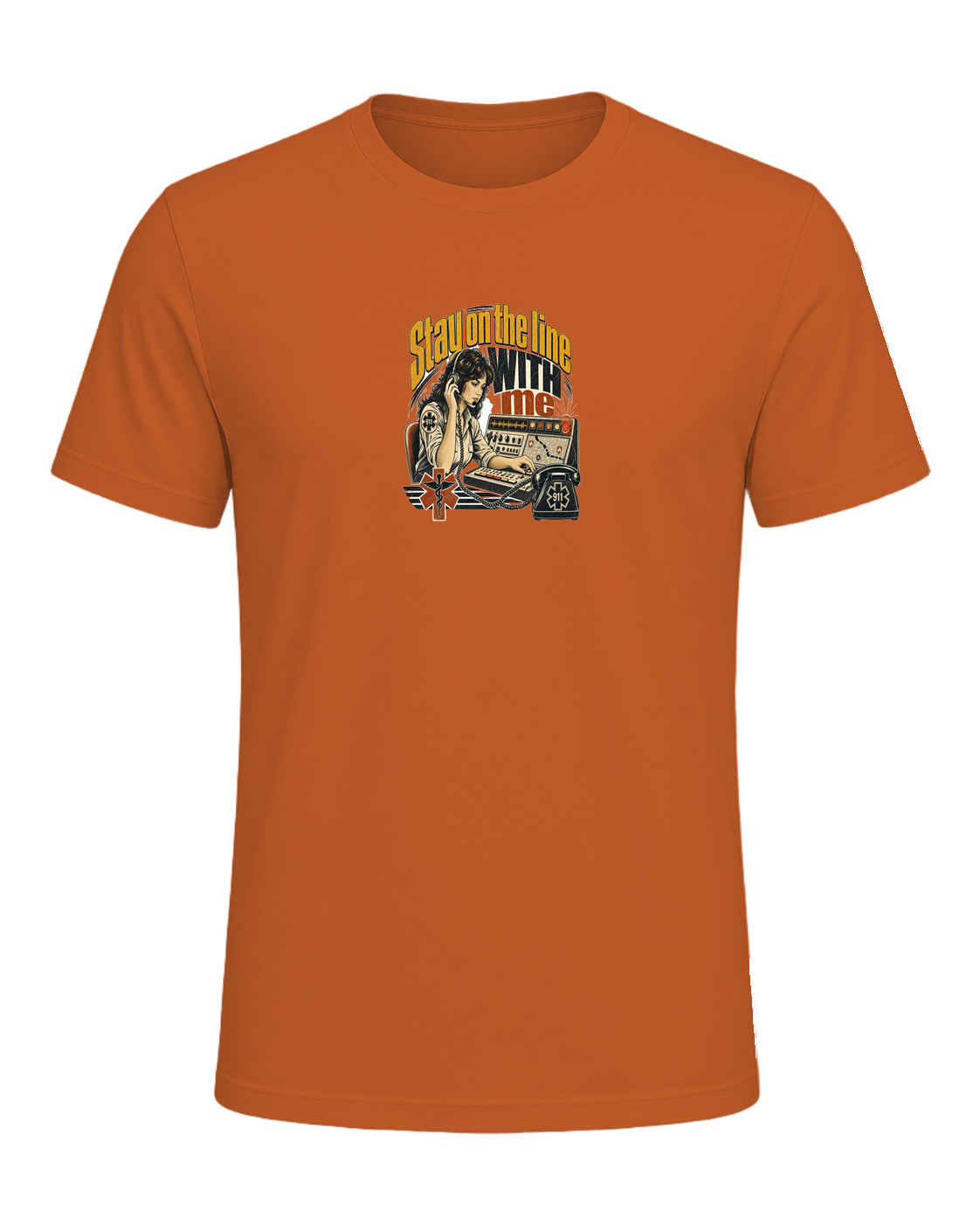 Stay on the line WITH me — Orange