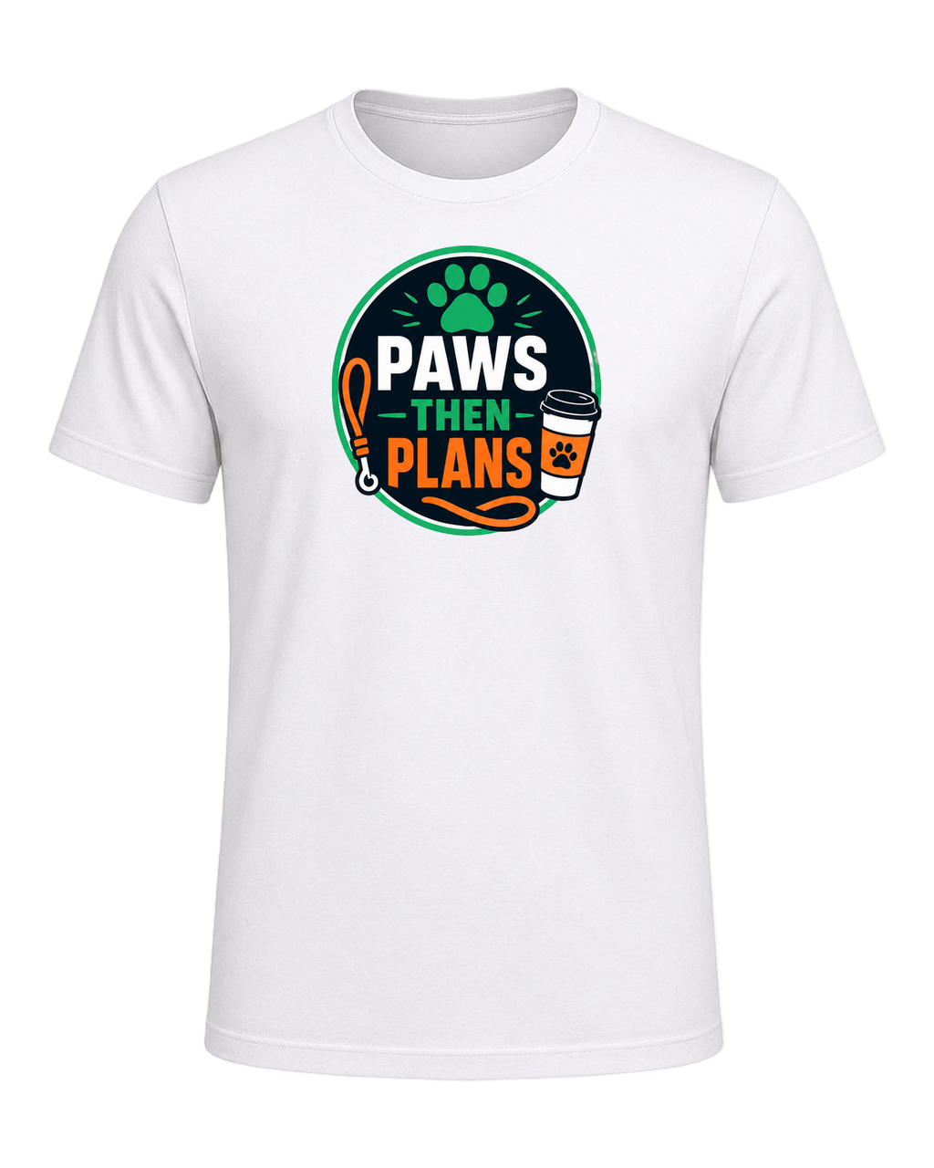 PAWS THEN PLANS — White
