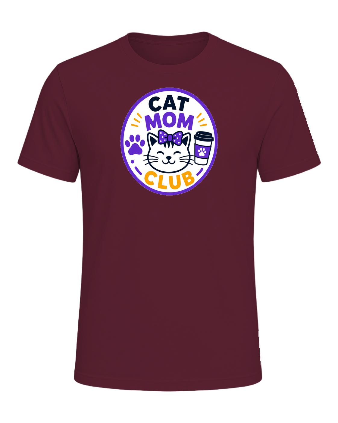 CAT MOM CLUB — Maroon