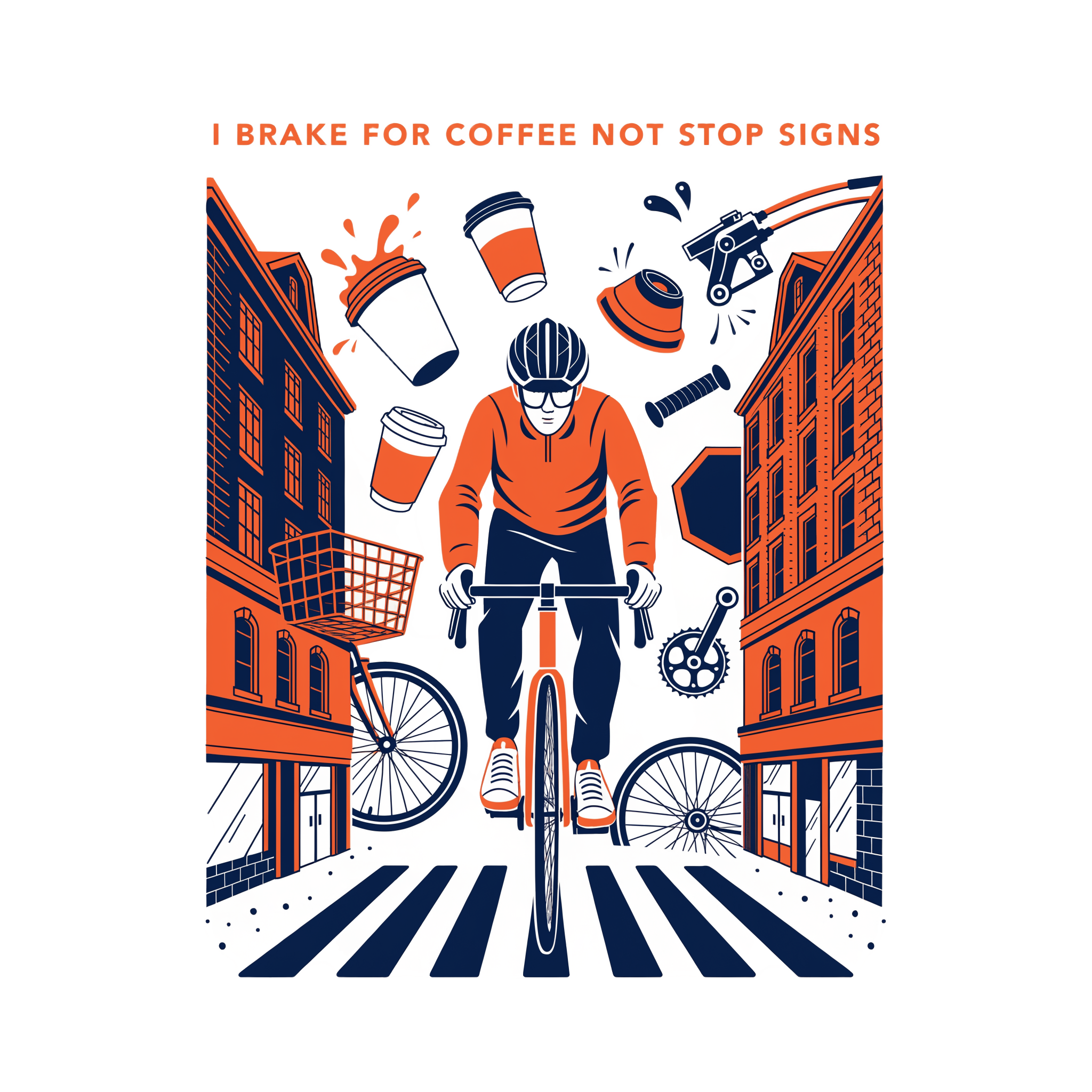 I BRAKE FOR COFFEE NOT STOP SIGNS