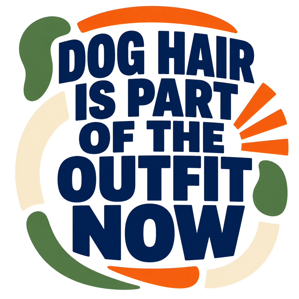 dog hair is part of the outfit now