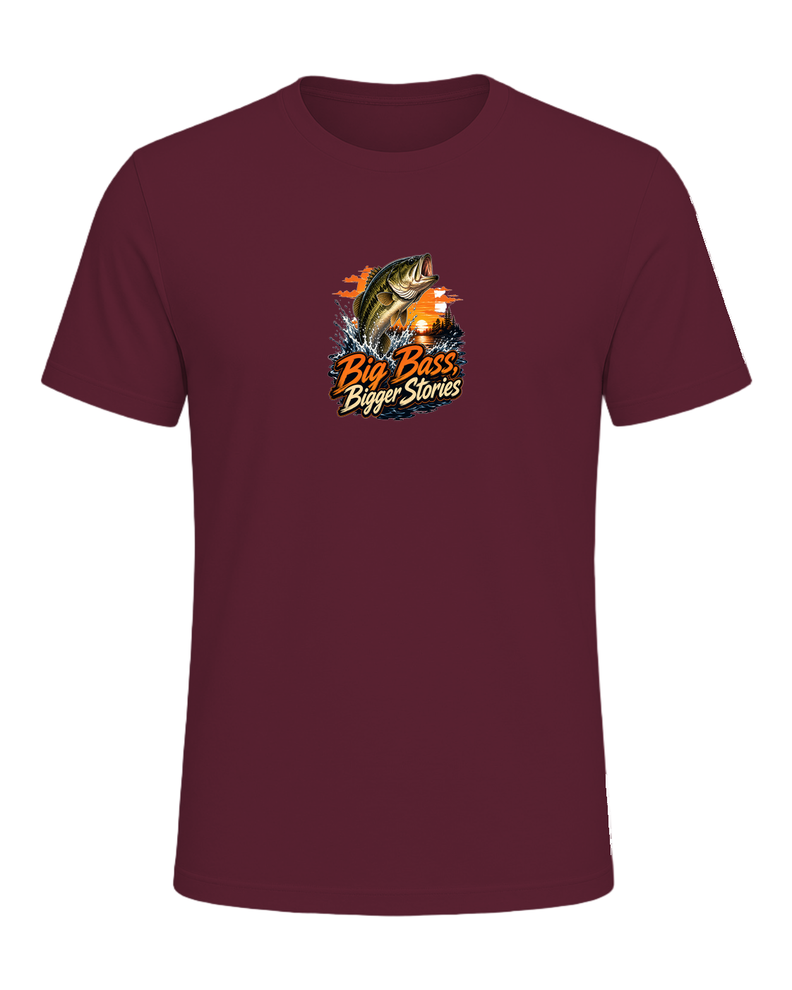 Bass Fishing Obsessed — Maroon