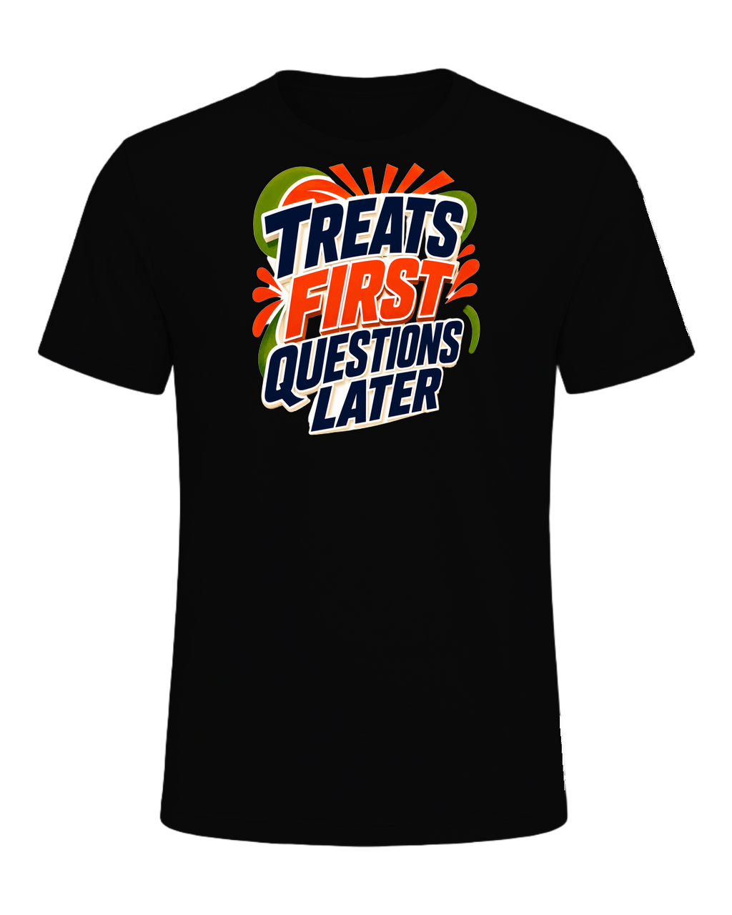 TREATS FIRST QUESTIONS LATER — Black