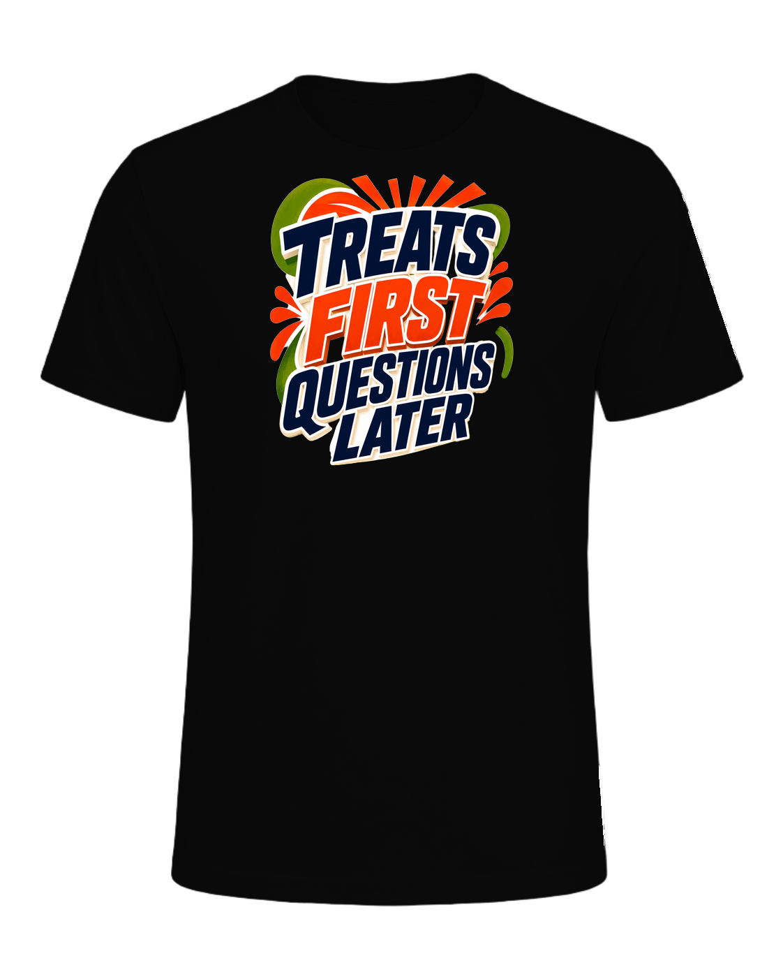 TREATS FIRST QUESTIONS LATER — Black